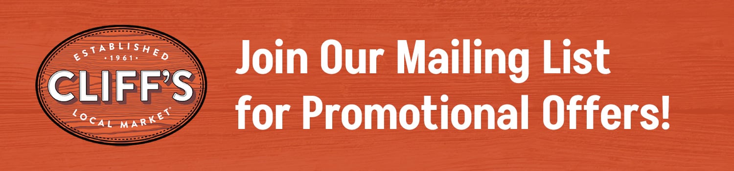 Join Our Mailing List for Promotional Offers!