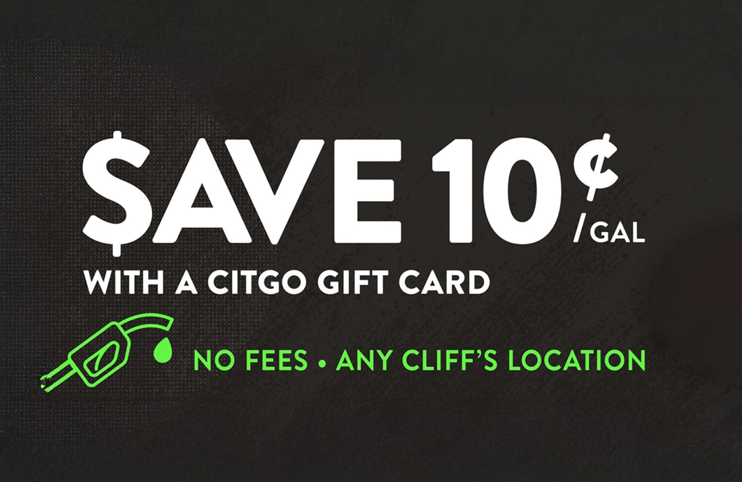 Save 10¢/gal with Citgo Gift Card