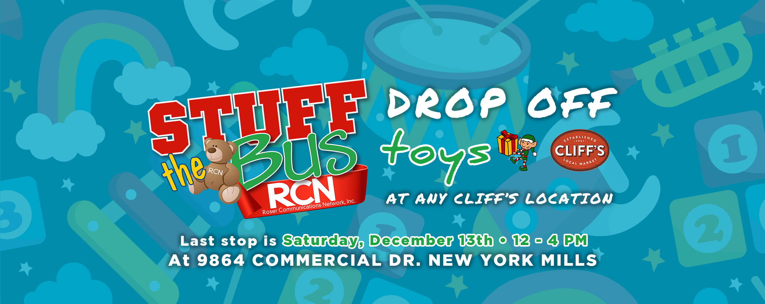 Drop off Toys at Any Cliff’s Location!